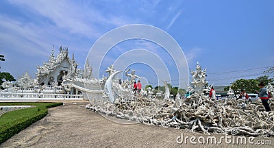 White Temple in Chiang Rai Editorial Stock Photo