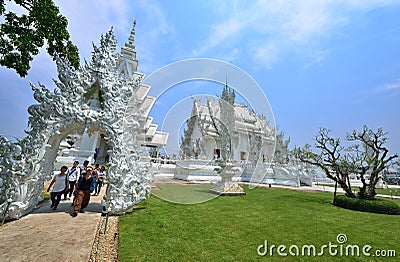 White Temple in Chiang Rai Editorial Stock Photo