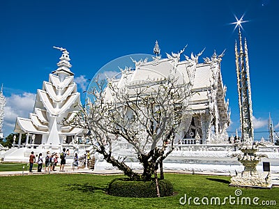 White Temple, Wat Rong Khun, Chiang Rai Editorial Stock Photo