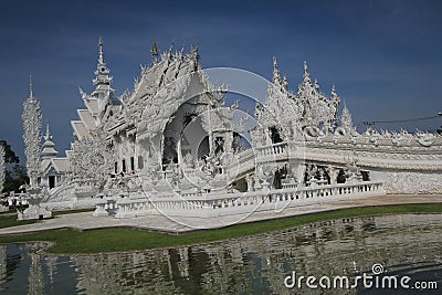 Historic, site, place, of, worship, tourist, attraction, reflection, building, temple, hindu, sky, wat, monument Editorial Stock Photo