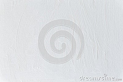 White texture background, subtle background, brush strokes on canvas Stock Photo