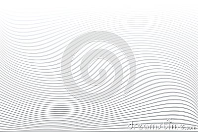 White textured background. Wavy lines texture Vector Illustration