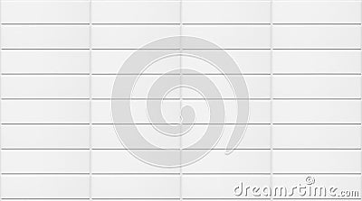 White tile wall texture background seamless Stock Photo