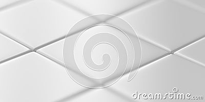 White tiles background Cartoon Illustration