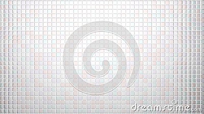 White tiles background frontal view. Stock Photo