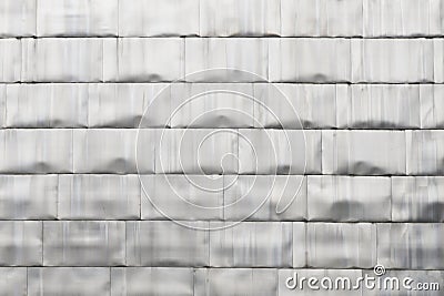 White titanium panels wall background Stock Photo