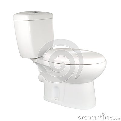 White toilet Stock Photo