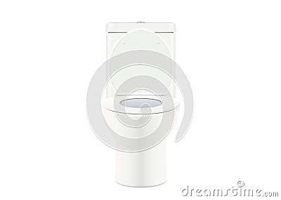 White toilet bowl Vector Illustration