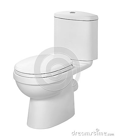 White toilet Stock Photo