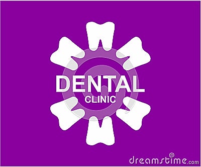 Flower dental clinic 2 Vector Illustration