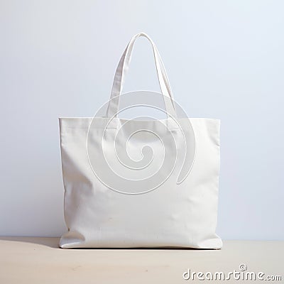 White tote bag product brand mockup Stock Photo