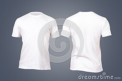 White Tshirt Template Stock Photo