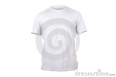 White Tshirt Template Stock Photo