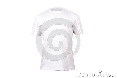 White Tshirt Template Stock Photo