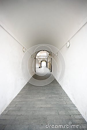 White tunnel Stock Photo