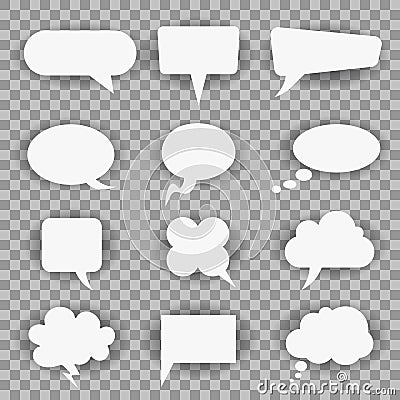 White twelve icons communication - for stock Vector Illustration