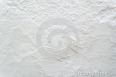 White uneven stucco texture background. White stucco texture. . Stock Photo