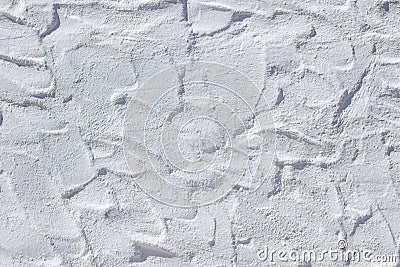 White uneven stucco wall in Mediterranean style Stock Photo