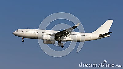 White Untitled Plane Editorial Stock Photo