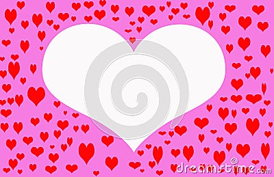 White Valentine Heart Stock Photo