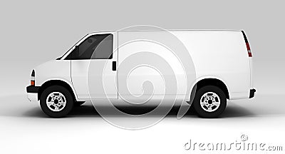 White van Stock Photo