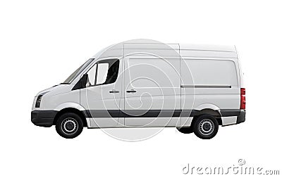 White van Stock Photo