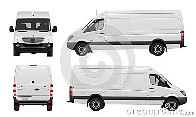 White van vector Vector Illustration