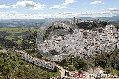 White village called casares Stock Photo