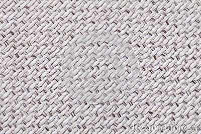 White vintage fabric with woven texture closeup. Textile macro background Stock Photo