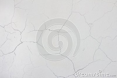 White wall crack texture background Stock Photo