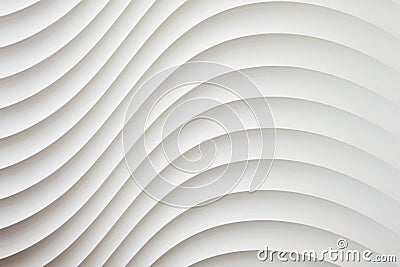 White wall texture, abstract pattern, wave wavy modern, geometric overlap layer background. Stock Photo