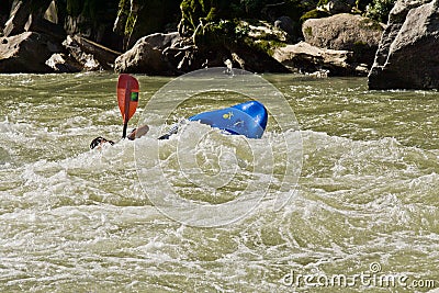 White water Kayaking Zamora Ecuador Editorial Stock Photo