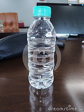 white water one of bottle mineral ready to drink Stock Photo