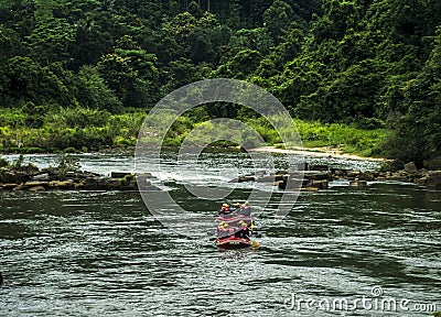White Water Rafting in Kitulgala Sri Lanka Editorial Stock Photo