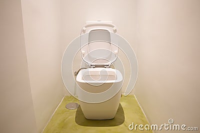 White watercloset open Stock Photo