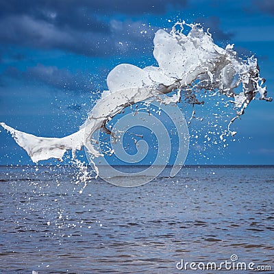 White watercolour splash Stock Photo