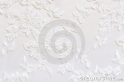 White wedding lace Stock Photo