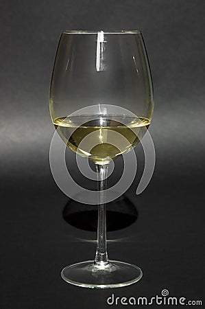 White wine glass Stock Photo