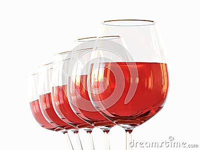 White wine in a glass Stock Photo