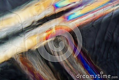 White wine under a microscope, Pinot gris. Stock Photo