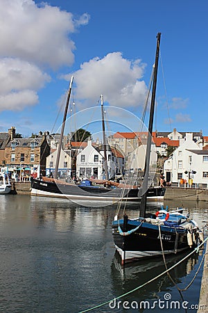 White Wing and Reaper historic ships, Anstruther Editorial Stock Photo