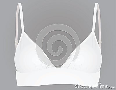 White women bra Vector Illustration