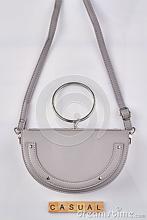 White womens handbag. Stock Photo