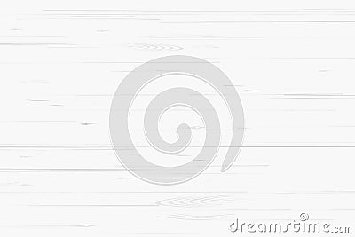 White wood pattern and texture for background. Vector. Vector Illustration