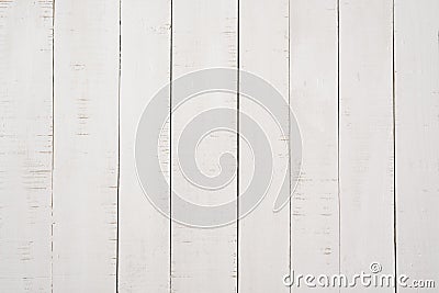 White wooden boards. Top view. Backgrounds and Textures Stock Photo