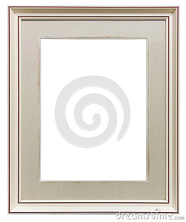 White wooden frame Stock Photo