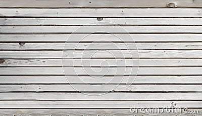 White wooden horizontal boards with texture as background Stock Photo