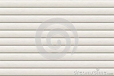 White wooden, metal, or plastic seamless siding texture Vector Illustration