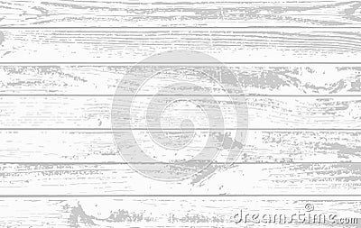 White wooden planks, table floor surface. Cutting chopping board. Wood texture. Vector illustration. Vector Illustration