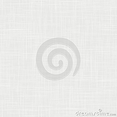 White woven linen fabric texture background. Seamless repeat vector pattern swatch. Light french gray ecru organic Vector Illustration